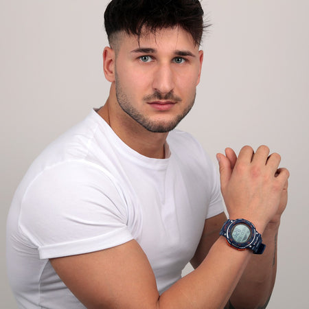 Sector EX-35 – Orologio Digitale Blu Arancione Uomo (R3251534001)