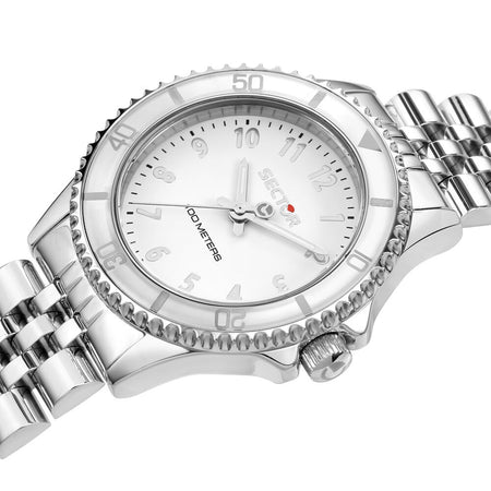 Sector 230 Donna Acciaio Silver con Quadrante Bianco (R3253161534)
