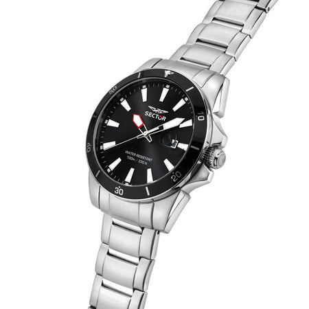 Sector 450 Uomo Acciaio Datario Acciaio Nero (R3253276011)