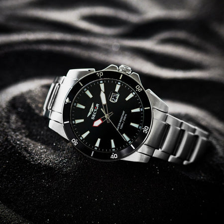 Sector 450 Uomo Acciaio Datario Acciaio Nero (R3253276011)