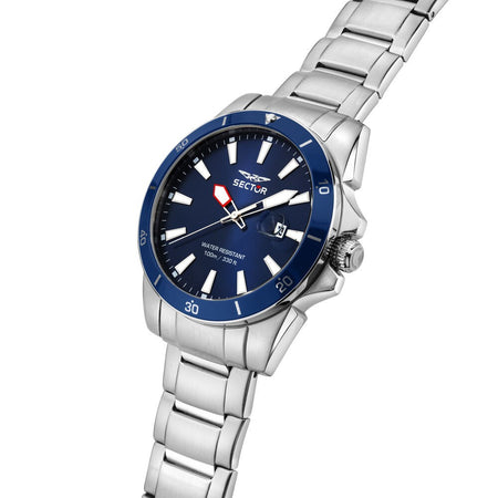 Sector 450 – Orologio Uomo Acciaio Datario Blu (R3253276012)