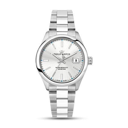 Philip Watch Caribe – Orologio Uomo Acciaio Silver Bianco (R8253597096)