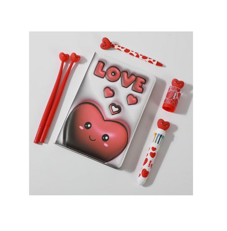 ITOTAL - NOTEBOOK A5 ITOTAL 3D SQUISHY CUORE