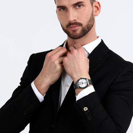 Trussardi Metropolitan – Orologio Uomo Gun Silver con Giorno (R2453159004)