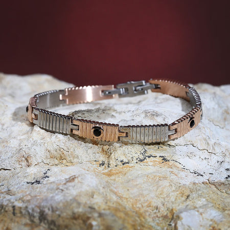 Morellato Urban – Bracciale Uomo Acciaio Silver Rose Gold (SABH30)