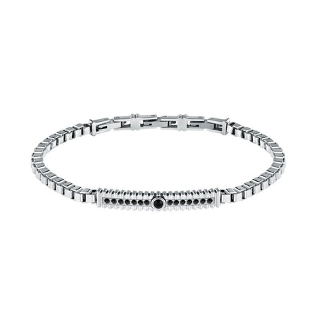 Morellato Urban – Bracciale Uomo Acciaio con Cristallo Nero (SABH33)