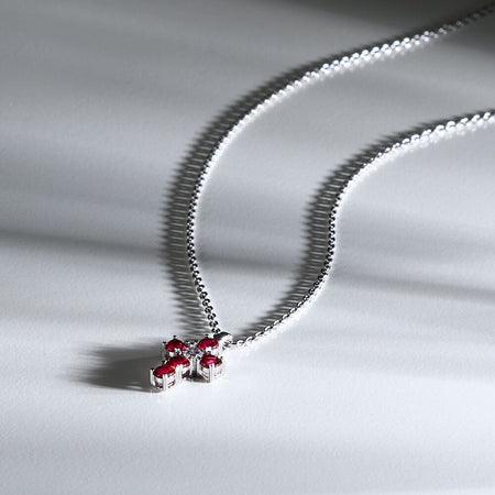 Collana Morellato Tesori – Croce Zirconi Rossi (SAIW215)