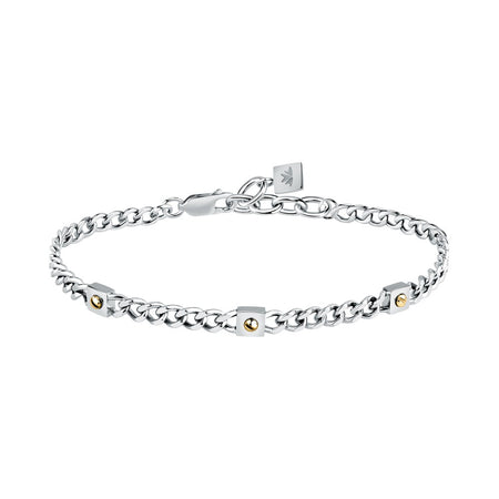 Bracciale Uomo Morellato Catena Acciaio e Oro 750 (SATM24