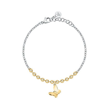 Bracciale Morellato Donna Farfalla Acciaio e Oro Giallo (SAUN35)