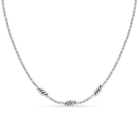 Collana Morellato Argento con Cristalli Bianchi Donna (SAWZ03)