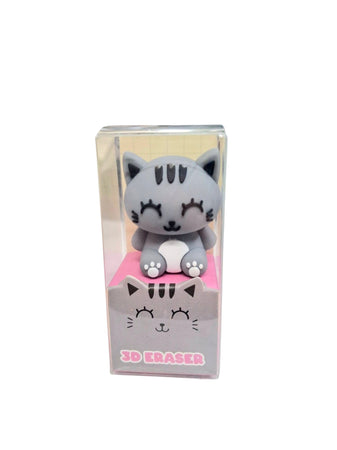 Itotal - Gomma da cancellare 3D Gatto Grigio
