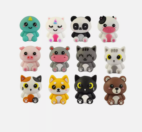 Itotal - Gomma da cancellare 3D Gatto Grigio