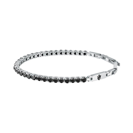 Bracciale Uomo Maserati Tennis Acciaio Zirconi Neri (JM222AVC04)