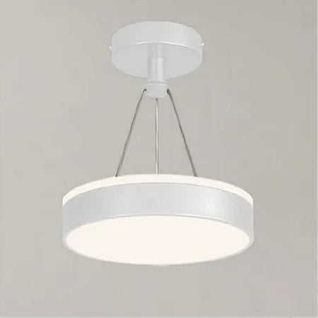 Lampadario A Sospensione Led 24 W Cerchio Tondo Moderno Bianco Doppia Luce 50506