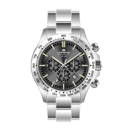 Lorenz Crono Professional – Orologio Uomo Acciaio Grigio (26175BB)