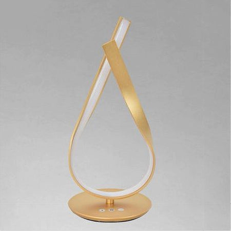 Lume Intrecciato Led Oro 12 W Lampada Da Tavolo Design Moderno Doppia Luce 32712