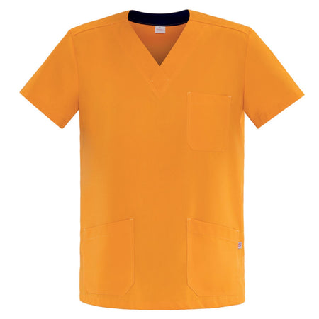 Casacca Uomo a V Mango Casacca Infermiere No Stiro Tessuto Tencel®
