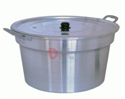 PENTOLE PENTOLA CALDAIA IN ALLUMINIO PESANTE D.46 CM - 20 LT SENZA COPERCHIO