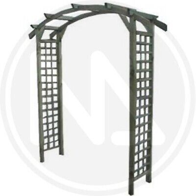PERGOLA DOPPIA ARCO DA GIARDINO IN LEGNO IMPREGNATO CM. 210x70x230H