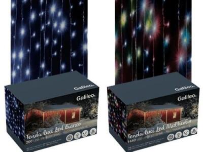 TENDE LUCI LED NATALE PER ESTERNO 300 LED H.90 CM ARTICOLI NATALIZI