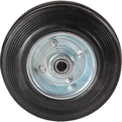 RUOTA RUOTE IN GOMMA SCIOLTA BOCCOLA IN ACCIAIO MAURER VARIE MISURE