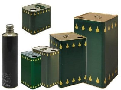 16 PZ LATTINE LATTINA TANICHE TANICA BANDA STAGNA PER OLIO LT.1