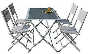 SET TAVOLO + 4 SEDIE PIEGHEVOLE ARREDO ASTRO HFS-268