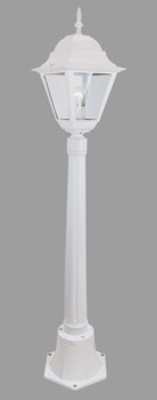 LAMPIONE DA GIARDINO ESTERNO ILLUMINAZIONE NEW YORK UNA LUCE CM. 110H BIANCO
