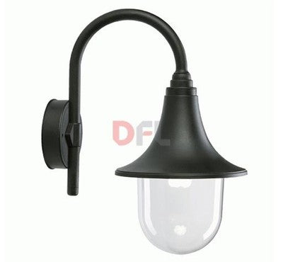 LANTERNA PLAFONIERA LAMPADA APPLIQUE DA PARETE MARINE CM.41x22x33 COL.NERO