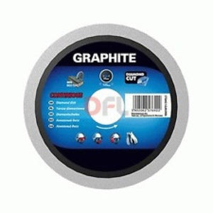 DISCO DIAMANTATO A CORONA CONTINUA GRAPHITE 180 MM - FORO 22 MM