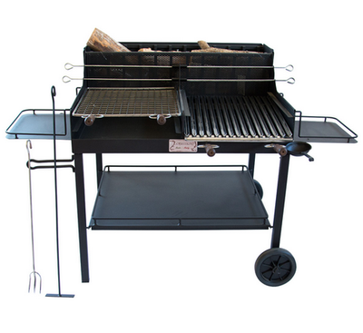 BARBECUE A CARBONE E LEGNA LITTLE TUSCANY IN FERRO BATTUTO PER 50 PERSONE