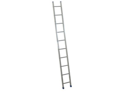 SCALA IN ALLUMINIO SINGOLA FACAL STILO SEMPLICE 10 GRADINI MT. 3,06
