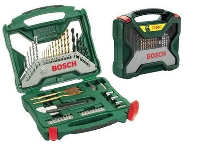 VALIGETTE C/ACCESSORI BOSCH 50PZ. PUNTE FRESATRICI ADATTATORI CALIBRO