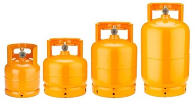 BOMBOLA PER GAS COMPLETA DI RUBINETTO IDEALE PER CAMPEGGIO KG.5