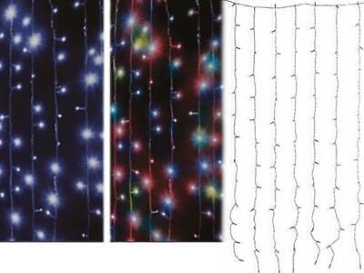 TENDE LUCI LED A BATTERIA PER ESTERNO 104 LED CAVO LUCI 1,5MT ARTICOLI NATALIZI