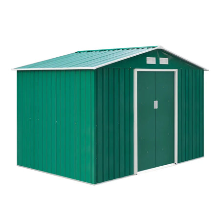 casetta utensili attrezzi esterno giardino casa armadio capanno box deposito 277x195x192cm, Verde FY9845-031GNFY9