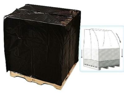10 PZ COVER CAPPUCCI COPERTURA NERA LD COPRIPALLET CM.120+52+52x220