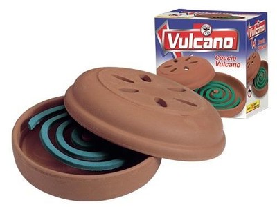 DIFFUSORE ZAMPIRONE IN COCCIO VULCANO CON 10 SPIRALETTE