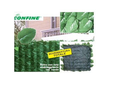 SIEPE ARTIFICIALE OSCURANTE LAURO PLUS CON RETE OMBRA MT. 1x20