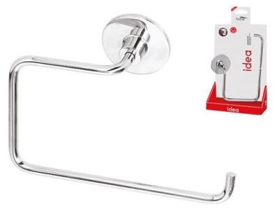 PORTA SALVIETTE PORTASCIUGAMANO IDEA IN ACCIAIO CROMATO ARREDO BAGNO
