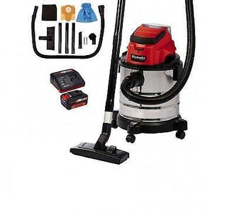 BIDONE ASPIRATORE SOLIDI E LIQUIDI A BATTERIA TC-VC 18/20 Li - KIT 3,0 Ah