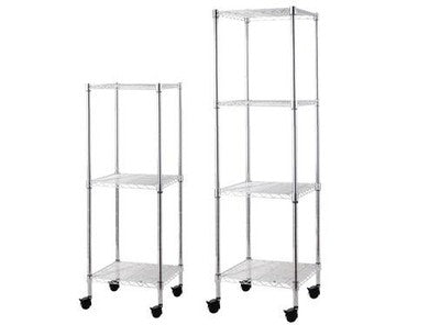 SCAFFALI SCAFFALE MANHATTAN CON RUOTE A 3 RIPIANI CM.35X35XH90