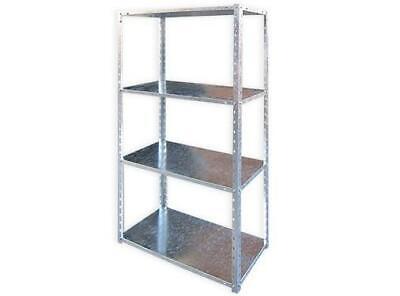 SCFFALI SCAFFALE IN KIT IN ACCIAIO ZINCATO 4 PIANI BRIXO ZIP CM. L75xP30xH150