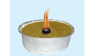 SET 36PZ CANDELE CERI VASCHETTE ALLA CITRONELLA IN VASCHETTA ALLUMINIO CM. 14