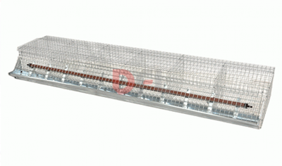 GABBIE GABBIA CONIGLI INGRASSO SEI FORI PER 12 CONIGLI CM. 183X40XH30