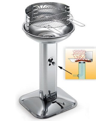 BARBECUE A CARBONE CARBONELLA VENUS 480 PRO SYSTEM cm. 44 - H89 CM OMPAGRILL