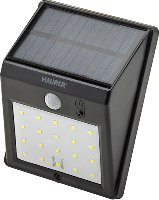 LAMPADA SOLARE 0,57 WATT 160 LUMEN CON SENSORE CREPUSCOLARE/MOVIMENTO