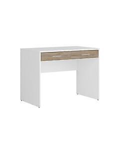 KIT SCRIVANIA USB 2 CASSETTI CM. 100X75HX60 BIANCO/ROVERE