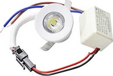 1W Faretto Incasso led Puntoluce 220V Rotondo Bianco 100lm Illuminazione/Illuminazione per interni/Lampadari lampade a sospensione e plafoniere/Faretti da soffitto Zencoccostore - Formia, Commerciovirtuoso.it