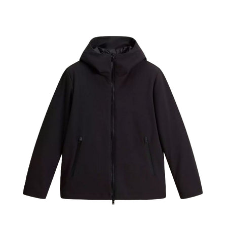Woolrich piumini uomo woolrich - pacific soft shell jacket - nero da uomo